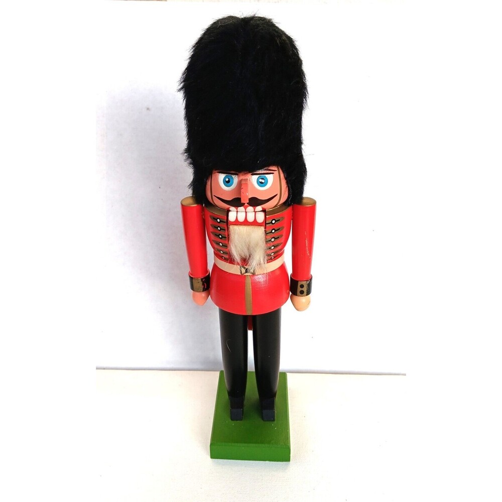 Vintage Soldier Nutcracker 12" Erzgebirge Germany  Hergestelli in der DDR